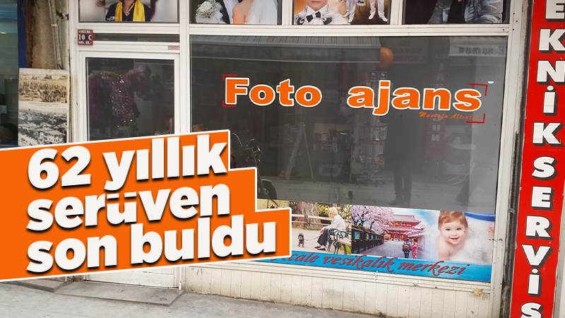 Tarihi fotoğrafçı kapısına kilit vurdu!