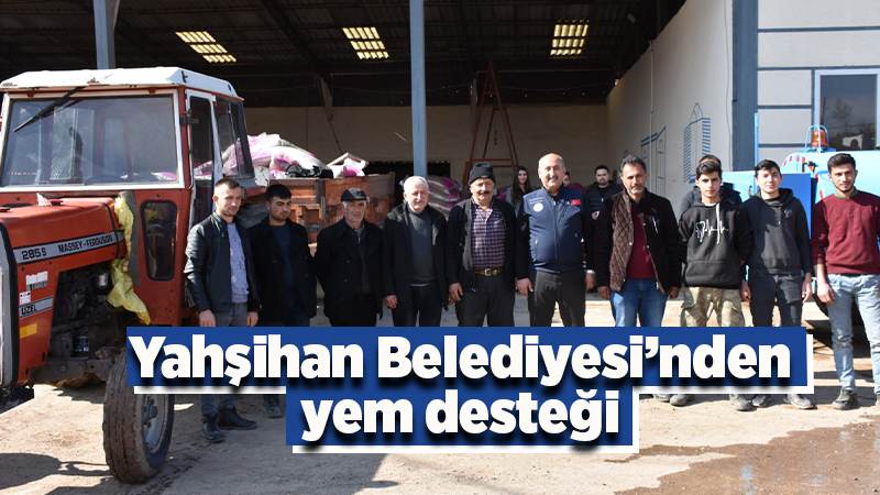 Yahşihan Belediyesi'nden 10 ton yem desteği