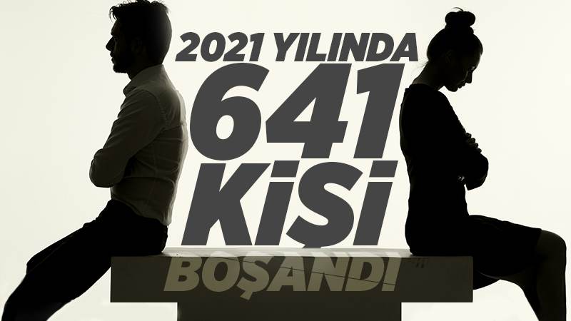 Geçtiğimiz yıl 641 kişi boşandı 