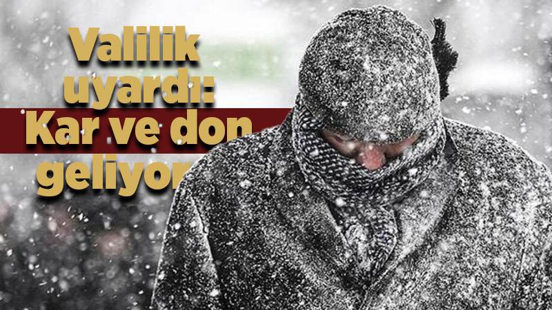 Valilik uyardı: Kırıkkale'de kar ve don bekleniyor