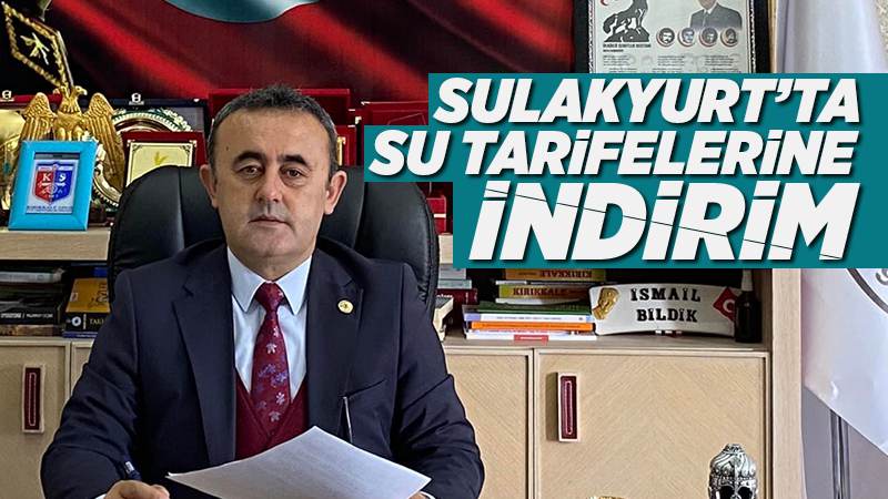 Sulakyurt’ta suya indirim