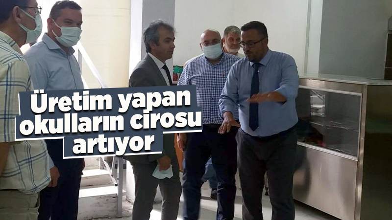 Üretim yapan okulların cirosu artıyor 