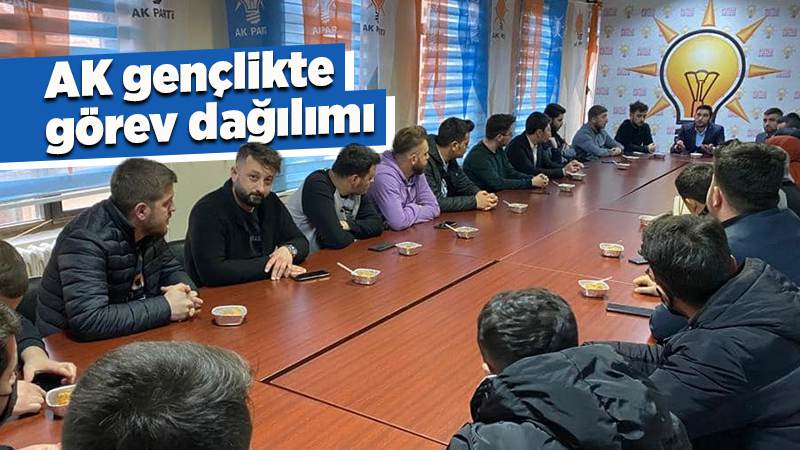 AK gençlik görev dağılımını yaptı 