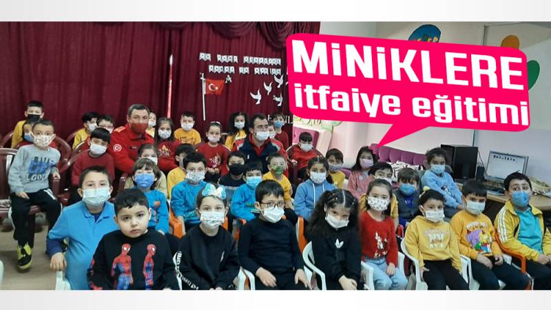 Miniklere itfaiye eğitimi 