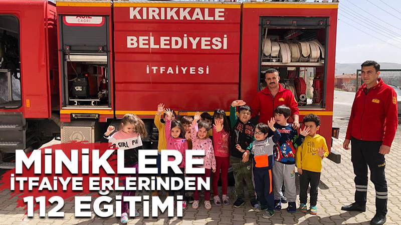 Miniklere İtfaiye erlerinden 112 eğitimi