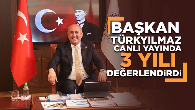 Başkan Türkyılmaz, canlı yayında 3 yılı değerlendirdi