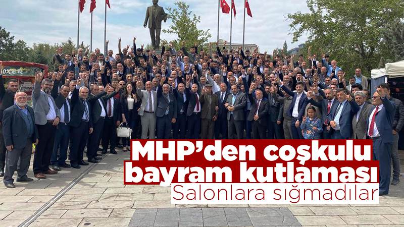 MHP’de salonlara sığmayan bayramlaşma 