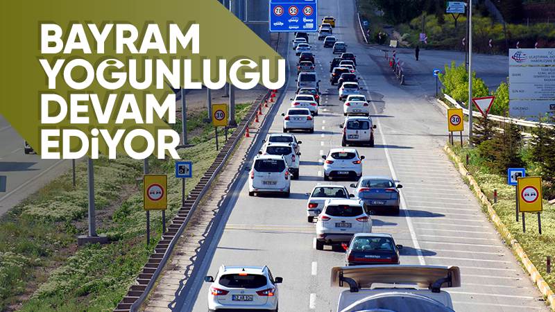 Kilit kavşakta trafik yoğunluğu 