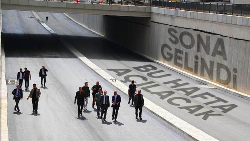 Köprülü kavşak çalışmasında sona gelindi