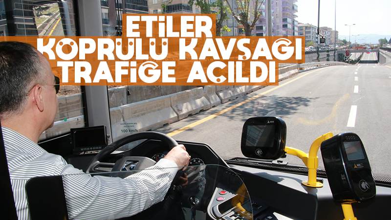 Etiler köprülü kavşağı tamamlandı 