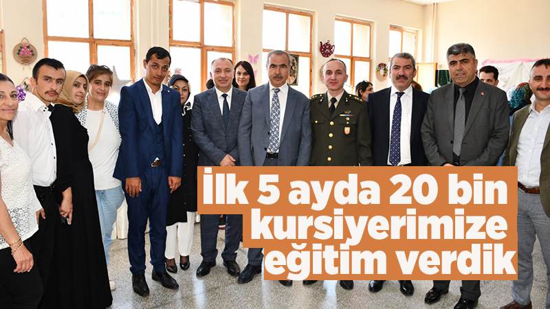 İlk 5 ayda 20 bin kursiyerimize eğitim verdik