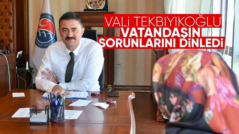 Vali Tekbıyıkoğlu, vatandaşla buluştu