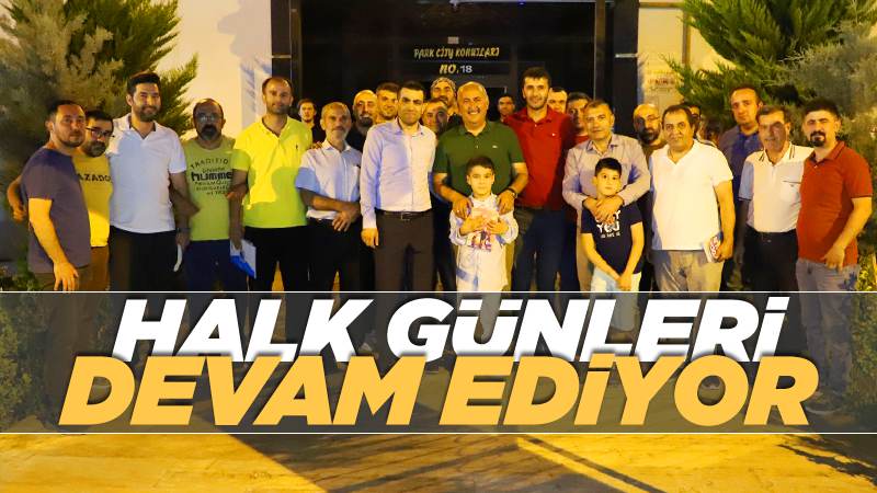 Türkyılmaz, halk günlerine devam ediyor