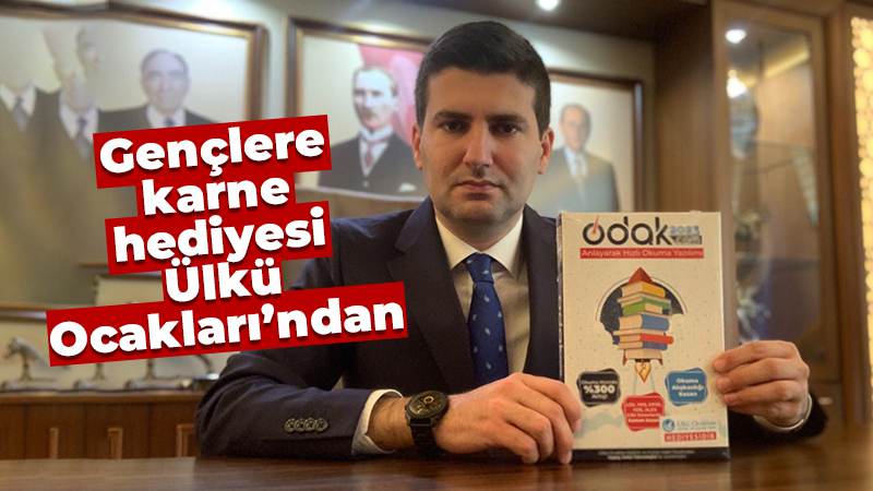 Çocuklara karne hediyesi Ülkü Ocakları’ndan