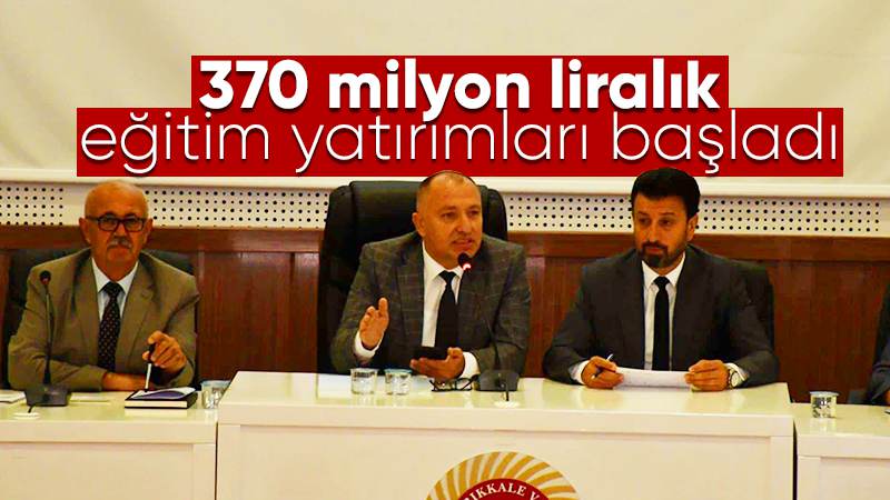 370 milyonluk eğitim yatırımları başladı 