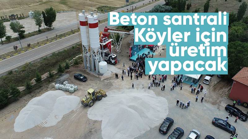 Keskin beton santrali hizmette 