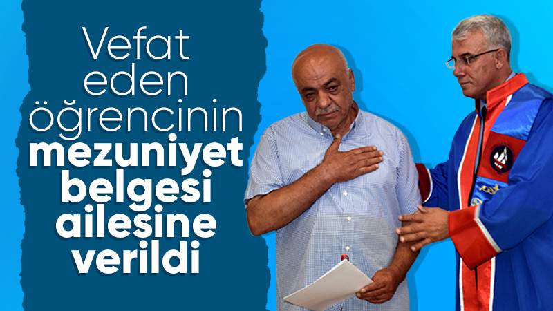 “Yavrum bugün mezun olacaktı. Diplomasını almak nasip olmadı”