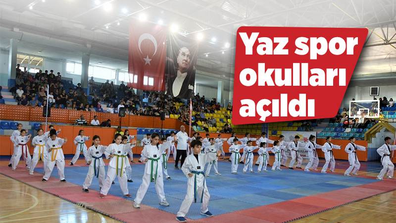 Yaz spor okulları açıldı