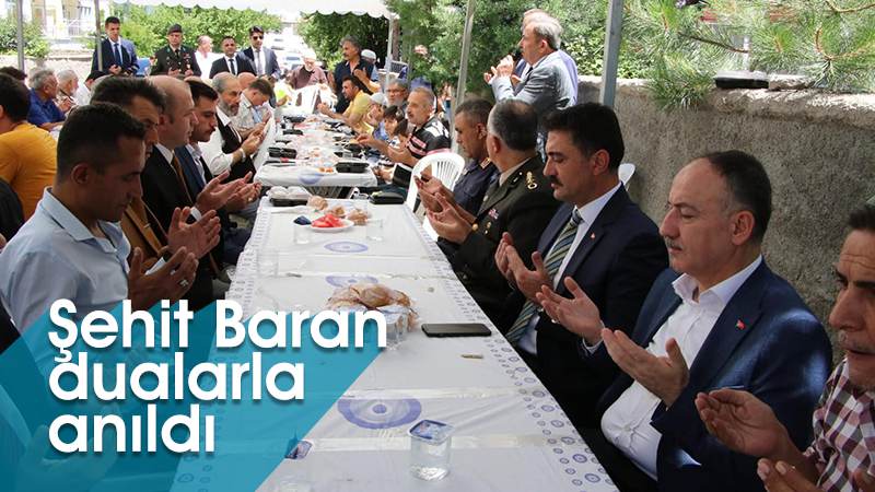 Şehit Baran, dualarla anıldı