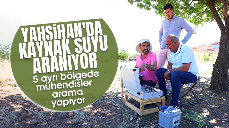 Yahşihan’da kaynak suyu aranıyor 