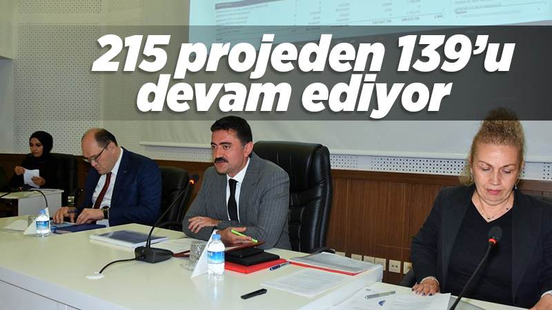 215 projeden 139’u devam ediyor 