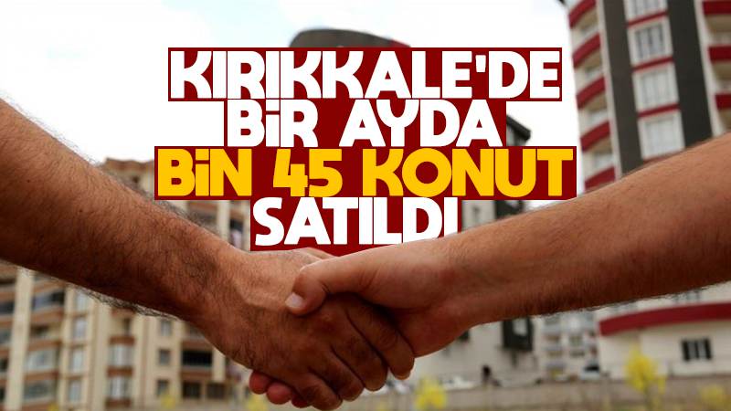 Haziran ayında bin 45 konut satıldı