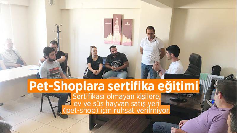 Pet-Shoplara sertifika eğitimi