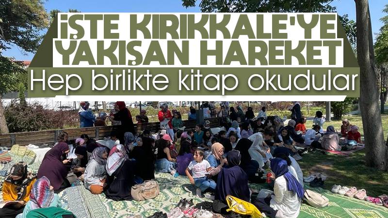 Parkta okuma etkinliği