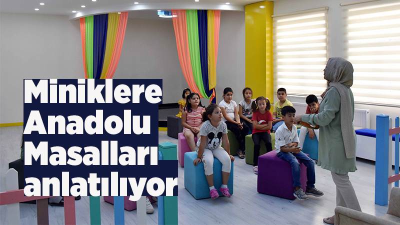 Öğrenciler masal saatinde Anadolu masallarını öğreniyor 