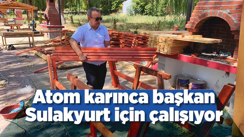 Atom karınca başkan Sulakyurt için çalışıyor 