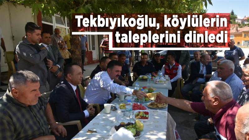 Tekbıyıkoğlu, köylülerin taleplerini dinledi 