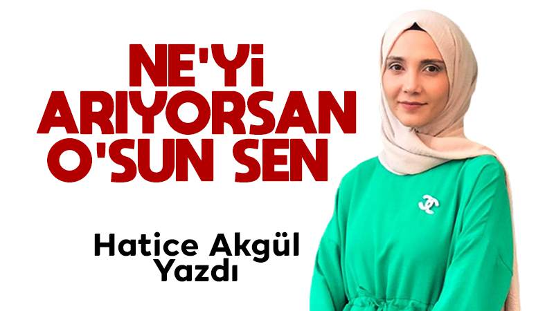 Ne'yi Arıyorsan O'sun Sen 