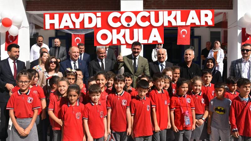 Okullarda ilk ders zili çaldı 