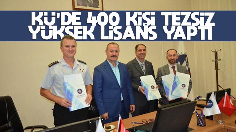 Kırıkkale Üniversitesi’nde 400 kişi tezsiz yüksek lisans yaptı