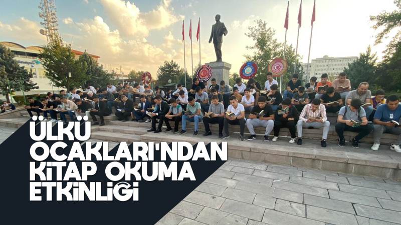 Ülkü ocaklarından kitap okuma etkinliği 