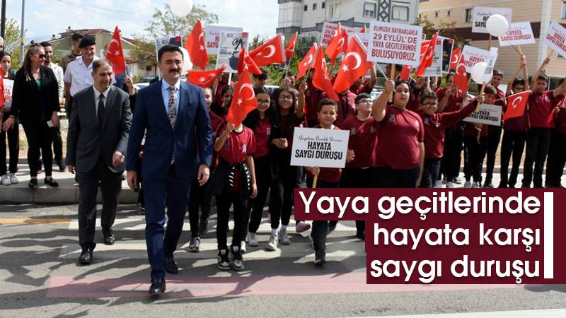 Yaya geçitlerinde hayata karşı saygı duruşu