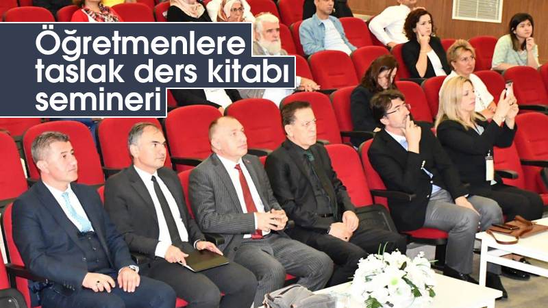 Öğretmenlere taslak ders kitabı semineri  