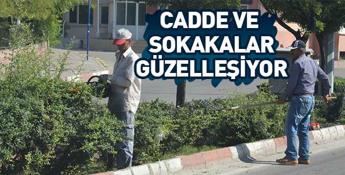 Cadde ve sokaklar güzelleşiyor