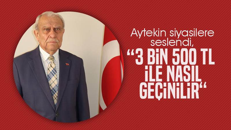 Aytekin, siyasilere seslendi: “3 bin 500 TL ile nasıl geçinilir!” 