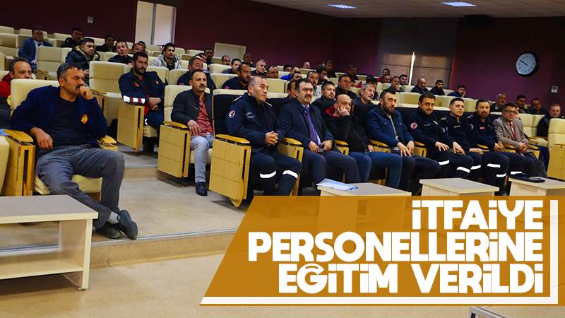 İtfaiye personelleri olayda değil, bu kez eğitimde!