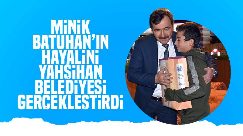  Yahşihan Belediyesi bir çocuğun doğum günü kutlama ve lunapark hayalini gerçekleştirdi