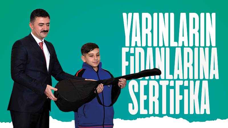 Yarınların fidanlarına sertifika 