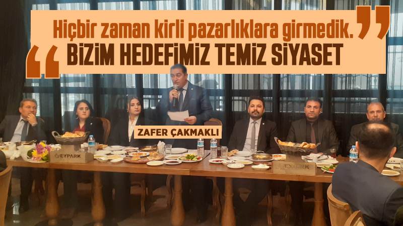 Çakmaklı: “Hiçbir zaman kirli pazarlıklara girmedik!”