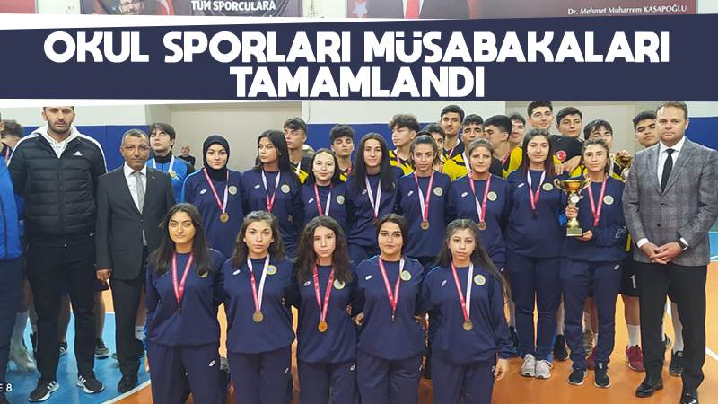 Okul sporları müsabakaları tamamlandı 