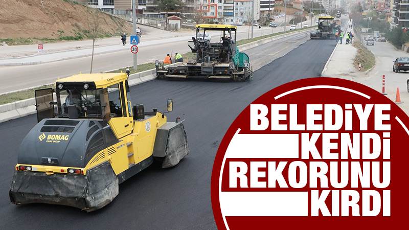 Belediye kendi rekorunu kırdı 