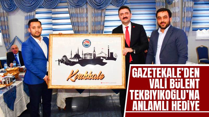 Gazetekale'den Vali Tekbıyıkoğlu'na anlamlı hediye