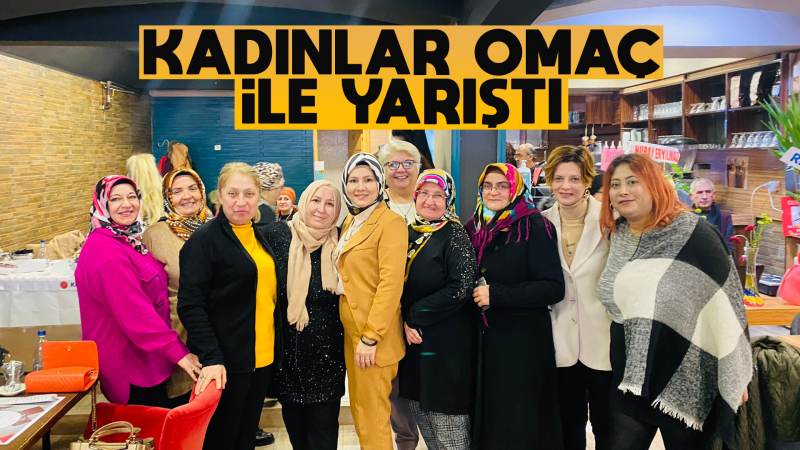 Kadınlar omaç ile yarıştı 