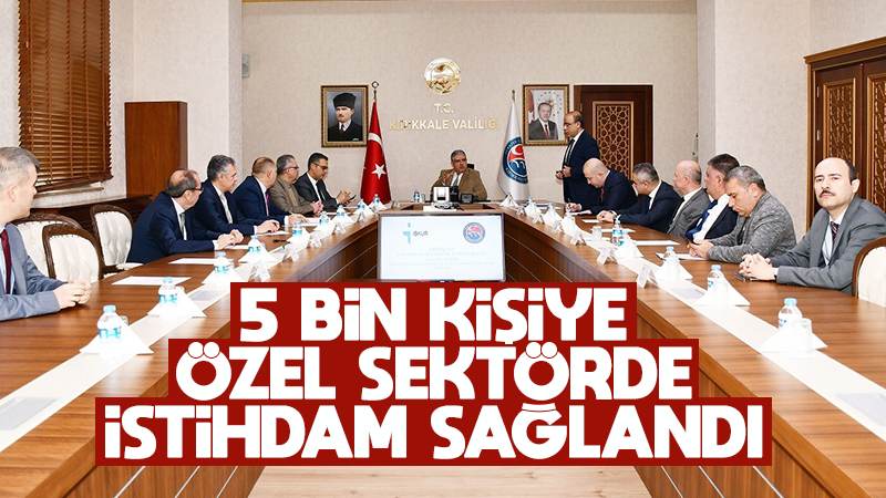 5 bin 776 kişiye özel sektörde istihdam sağlandı 