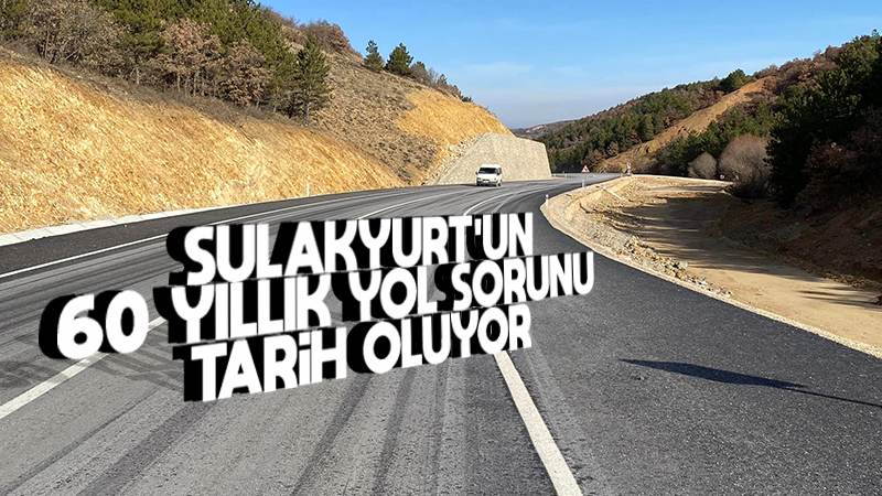 Sulakyurt’un 60 yıllık yol sorunu tarih oluyor 