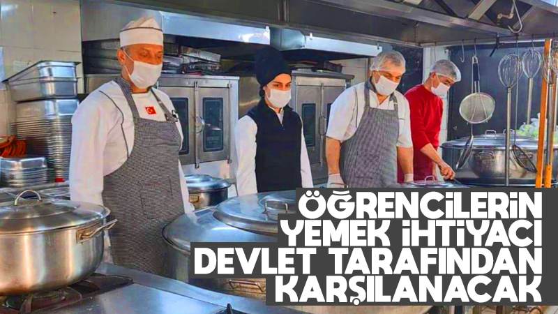 Öğrencilerin yemek ihtiyacı devlet tarafından karşılanacak 